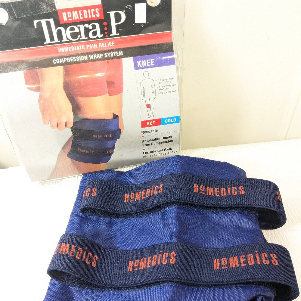 HOMEDICS Thera P KNEE Compression Wrap System therap‎ therapy hot cold WRAP ONLY